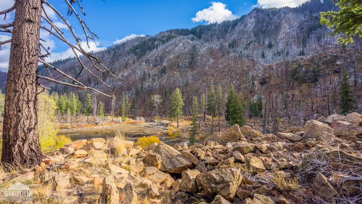 Photo of the Eightmile Lake Trail, Central Cascades, taken in autumn